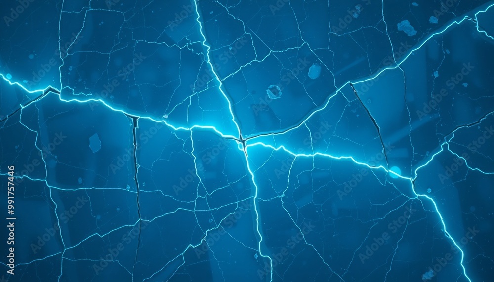 Obraz premium Jagged frozen ice glowing faintly blue for smartphone wallpaper