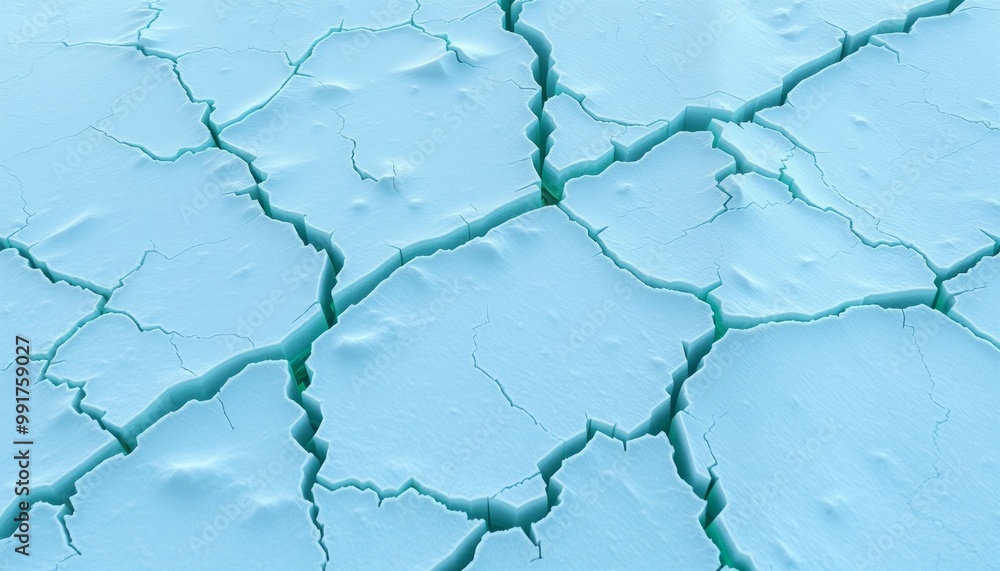 Jagged ice surface with glowing green cracks for desktop customization Jagged ice surface with glowing green cracks for desktop customization