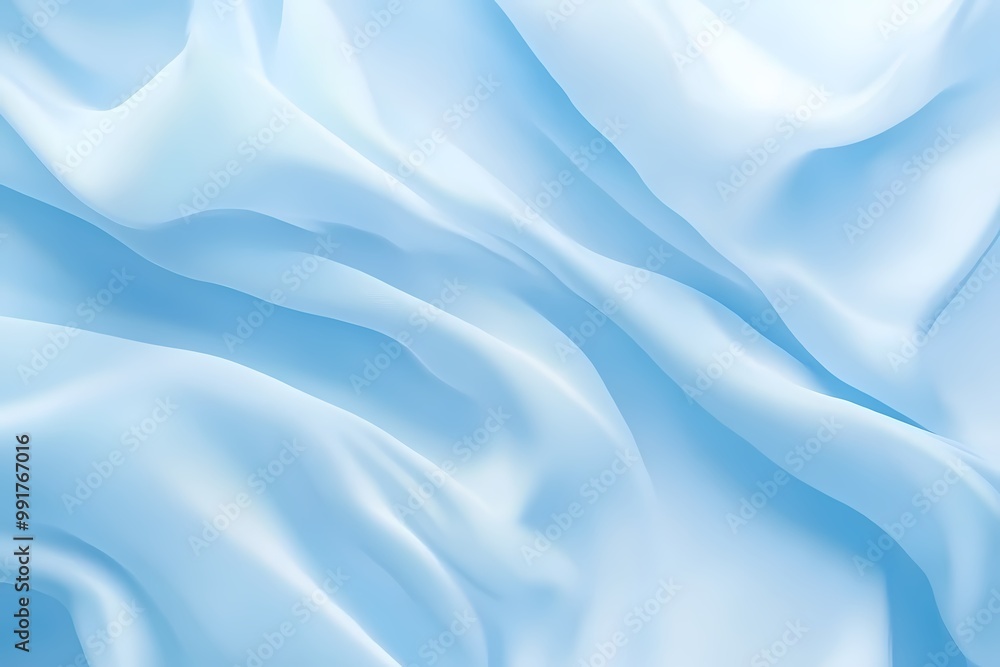 Obraz premium Soft Light Blue Fabric Background for Baby Themes
