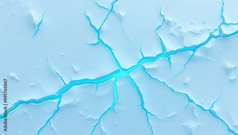 Frozen cracked ice with glowing green for smartphone customization Frozen cracked ice with glowing green for smartphone customization