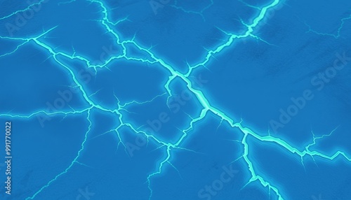 Cold ice with glowing fissures for digital customization photo