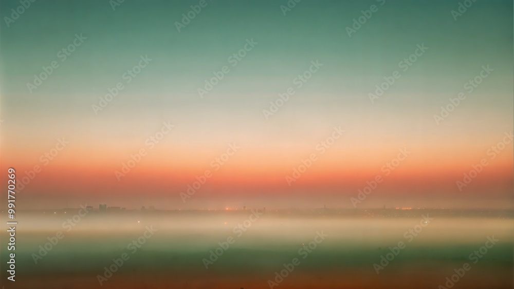 Fototapeta premium Distant Horizon with Soft Focus and Haze