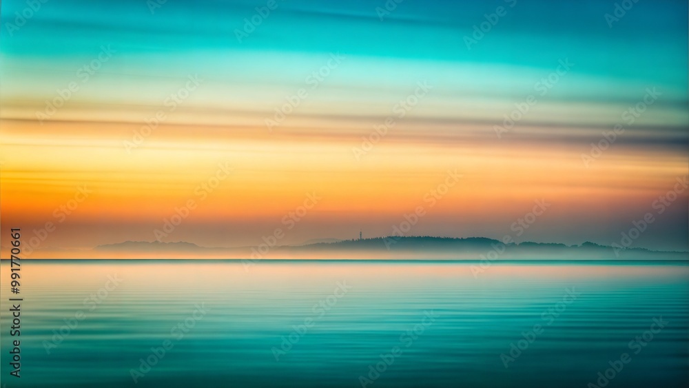 Fototapeta premium Distant Horizon with Soft Focus and Haze
