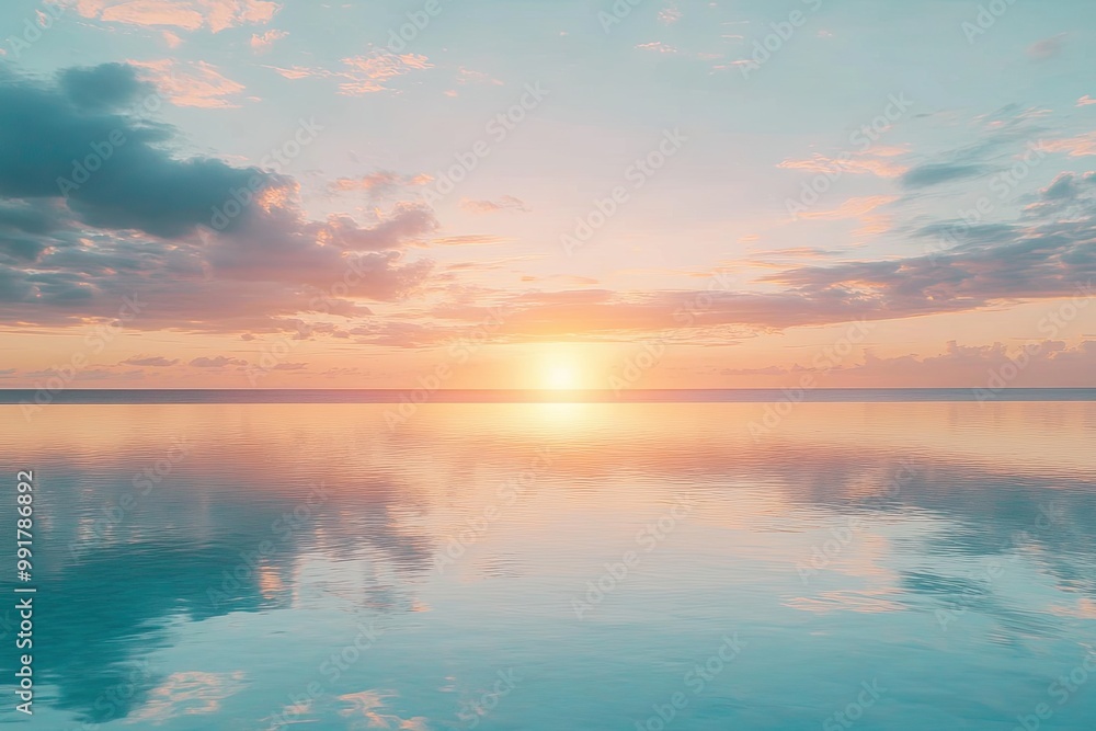Fototapeta premium Spectacular abstract image of a scenic calm ocean