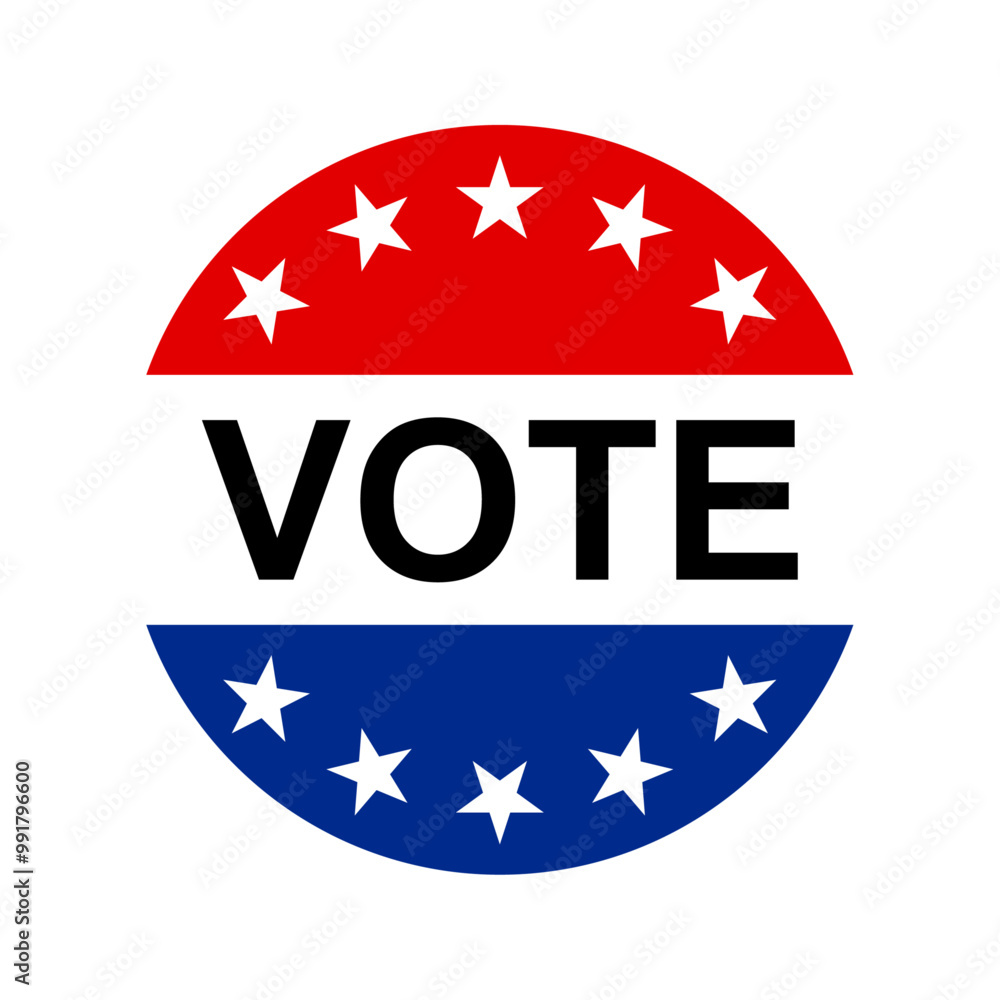 Vote sticker Vote sticker