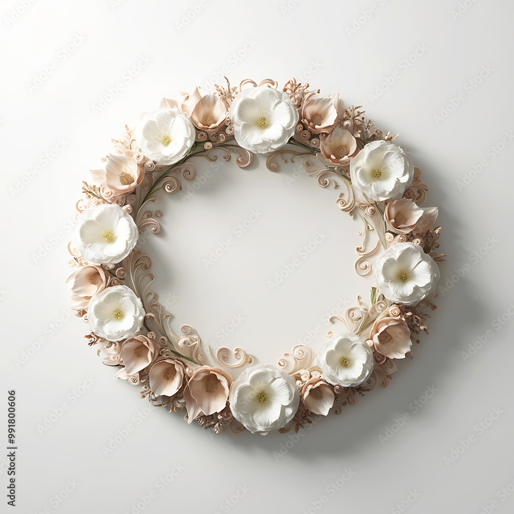floral round flower floral round flower