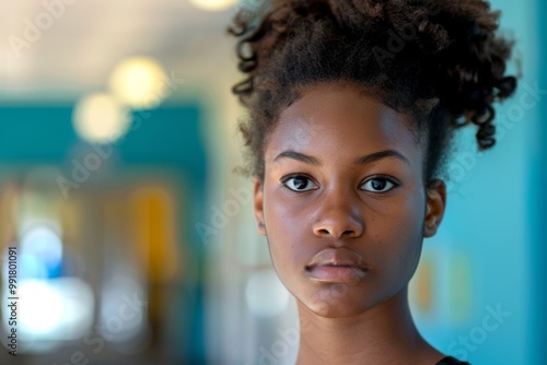 Smiling portrait of a female student