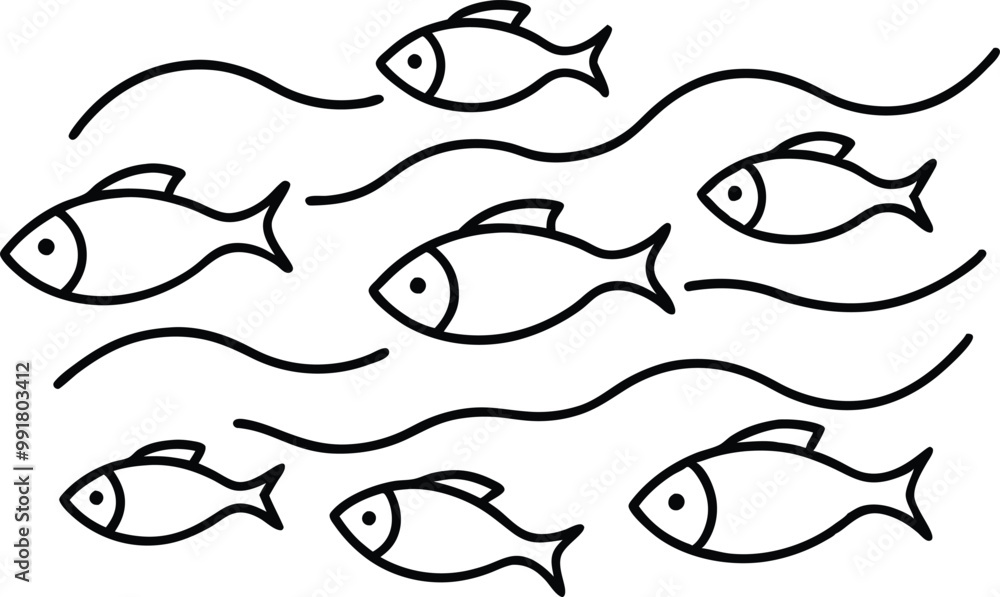 Underwater School of Fish Vector Art Illustration for Ocean Lovers
Underwater School of Fish Vector Art Illustration for Ocean Lovers