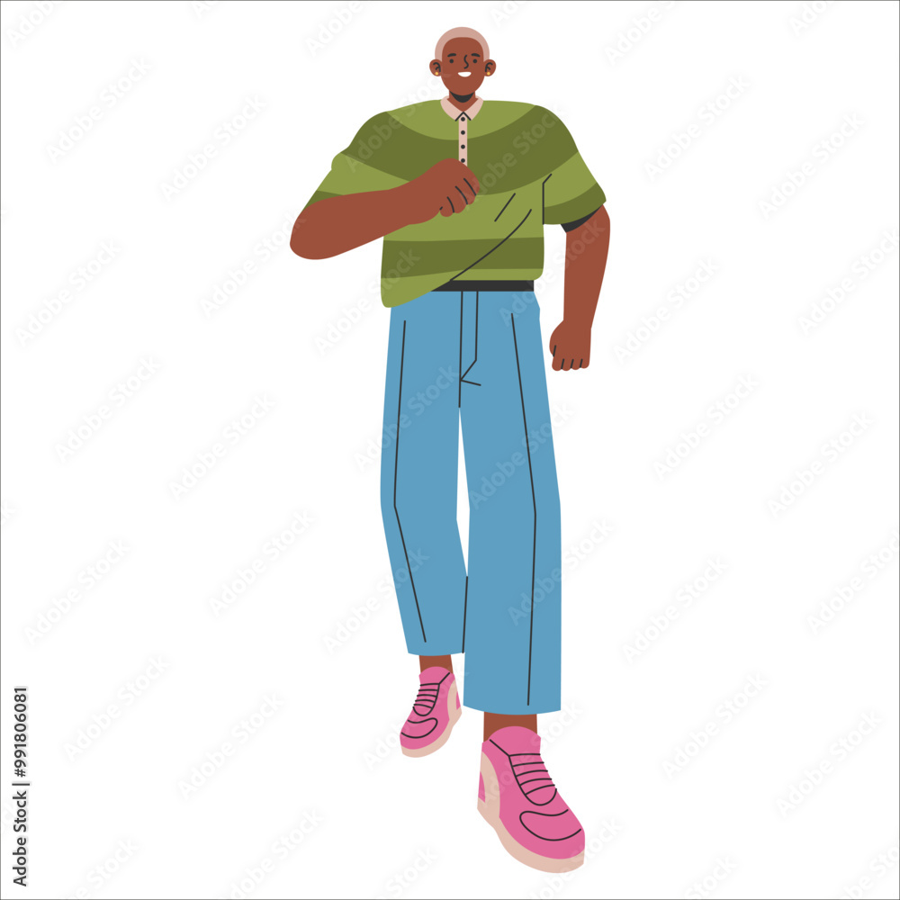 Young Businessman. Flat Vector Illustration Young Businessman. Flat Vector Illustration