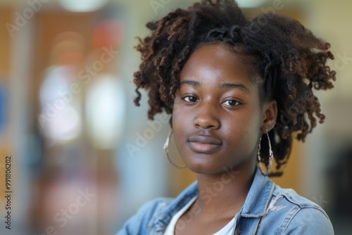 Smiling portrait of a female student