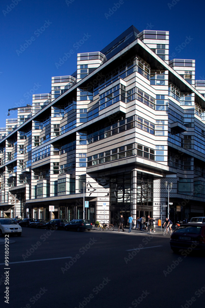 Berlin, Germany, July 27 2009, Contemporary Architecture at Quartier 206 in Berlin, Germany at Sunset Berlin, Germany, July 27 2009, Contemporary Architecture at Quartier 206 in Berlin, Germany at Sunset
