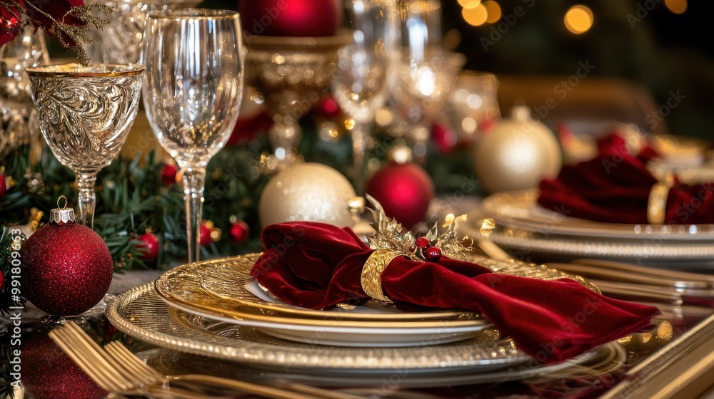 Christmas Table Setting Christmas Table Setting