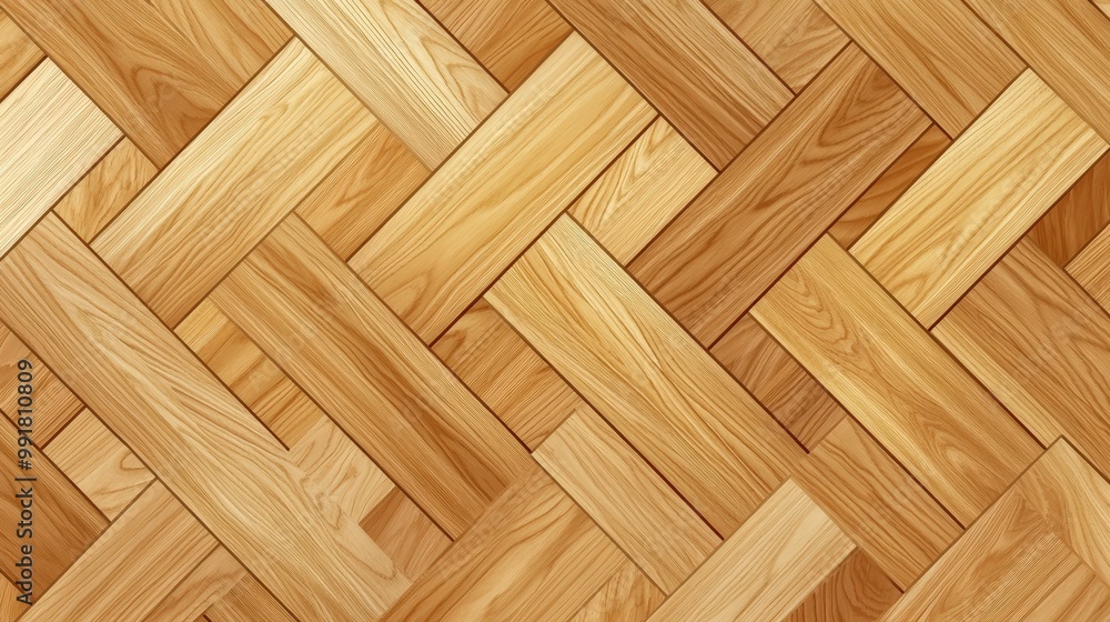 Elegant Oak Parquet Flooring - Minimalistic Flat Vector Design with Rich Texture on Light Background Elegant Oak Parquet Flooring - Minimalistic Flat Vector Design with Rich Texture on Light Background
