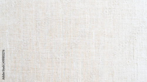 White linen textured fabric