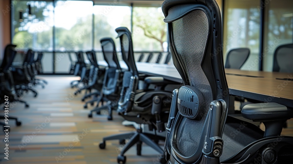 Empty Chairs in a Modern Office Empty Chairs in a Modern Office