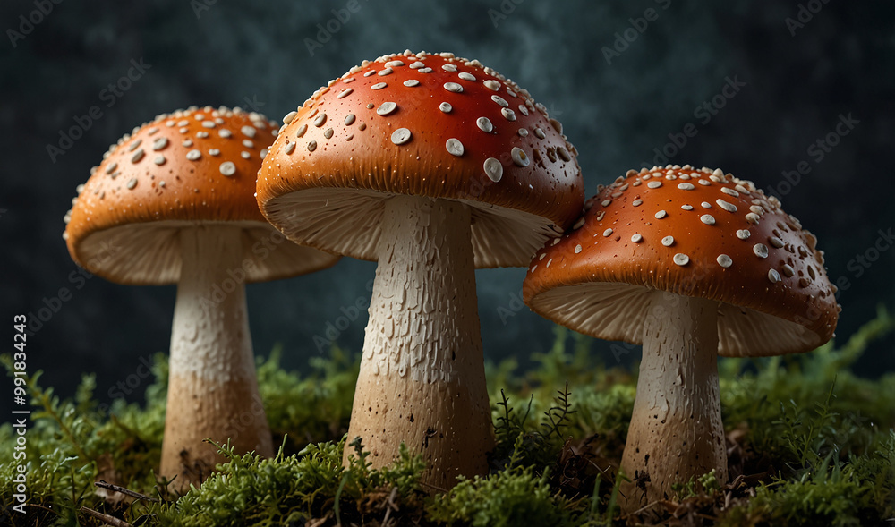 Fototapeta premium fly mushroom in forest