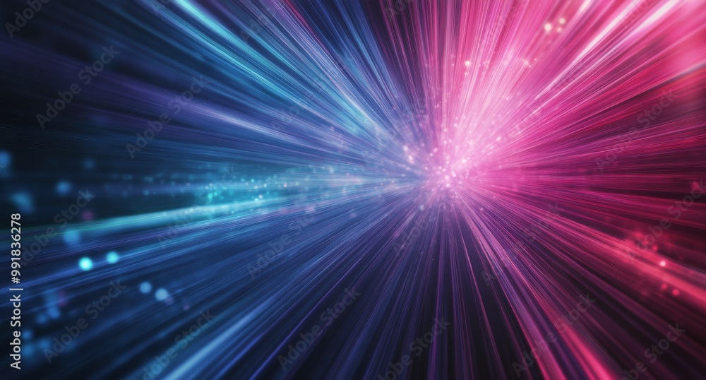 Colorful abstract light trails create a dynamic visual effect against a dark background Colorful abstract light trails create a dynamic visual effect against a dark background