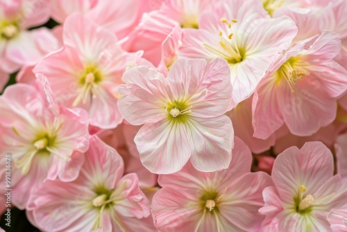 Close-up of pink evening primrose flowers (Oenothera speciosa)