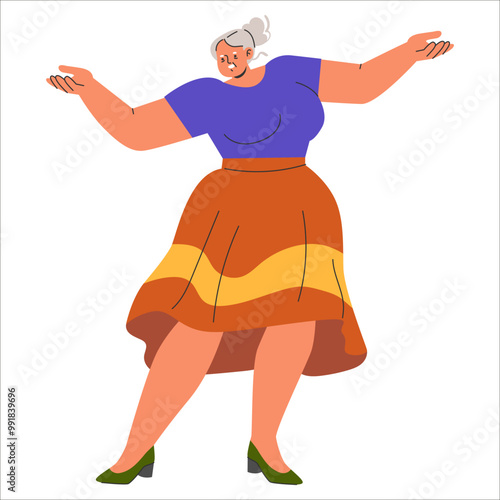 Diversity Businesswoman. Flat Vector Illustration