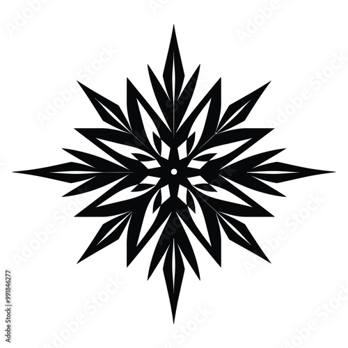 Christmas Star Silhouette