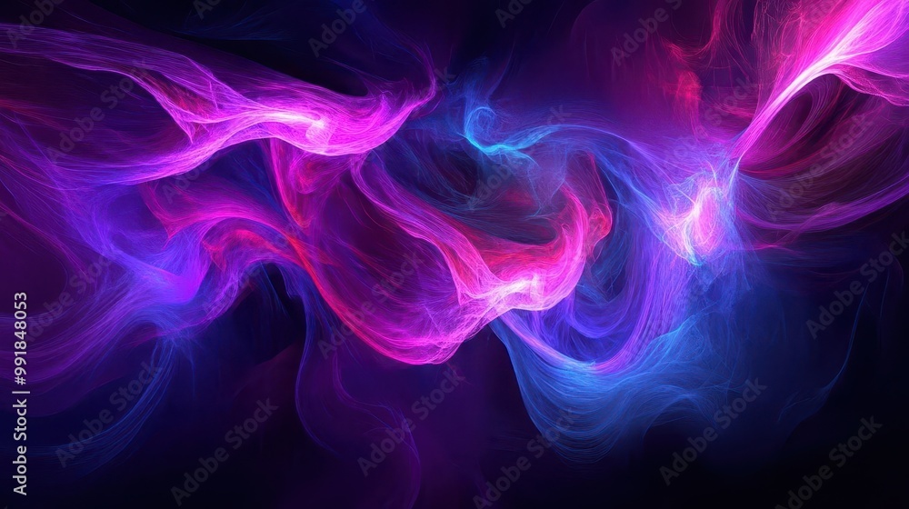 abstract digital art piece featuring undulating neon tendrils weaving through a dark void vibrant ultraviolet hues pulse and flow creating a hypnotic otherworldly atmosphere abstract digital art piece featuring undulating neon tendrils weaving through a dark void vibrant ultraviolet hues pulse and flow creating a hypnotic otherworldly atmosphere