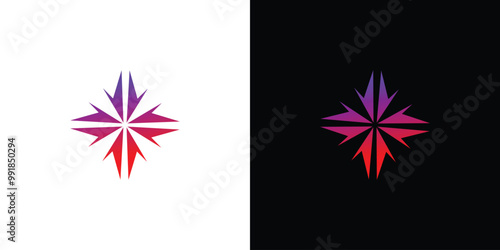Modern and great star icon logo design