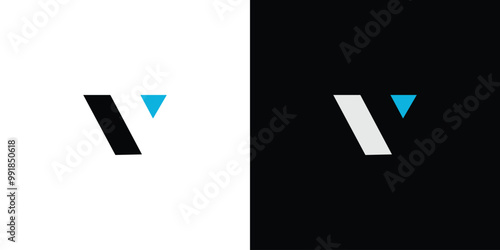 Modern and professional V  logo design