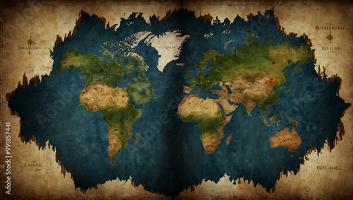 World map divided by tall walls blocking goods.