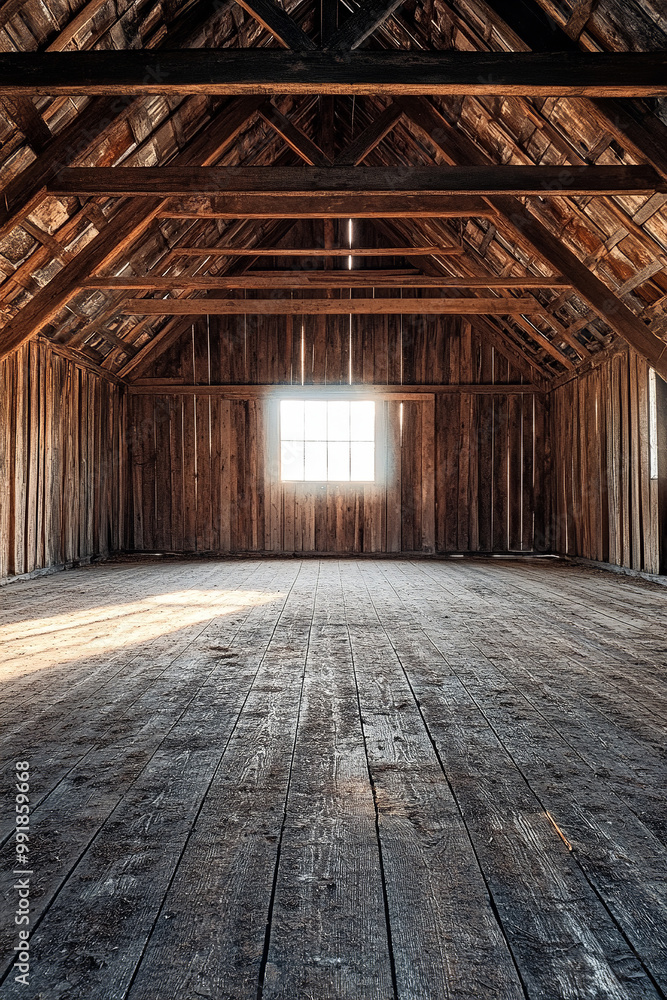 Empty barn interior Empty barn interior