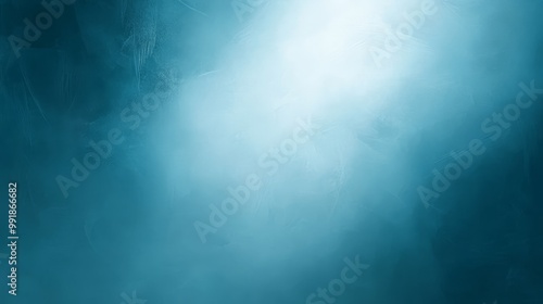 Abstract teal texture background with light, perfect for graphic design, website design, or presentations. Evokes concepts of serenity, depth, mystery, and ethereal beauty.