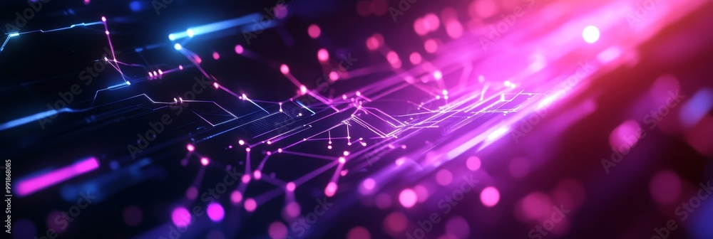 AI Systems in Peer-to-Peer Synchronization: Glowing Network represents the interconnectedness and data flow within a network, with glowing lines and nodes signifying data transfer and processing. AI Systems in Peer-to-Peer Synchronization: Glowing Network represents the interconnectedness and data flow within a network, with glowing lines and nodes signifying data transfer and processing.