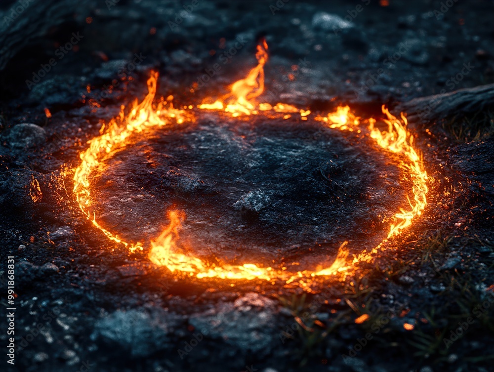 Ring of Fire: A Mystical Flame Circle Ring of Fire: A Mystical Flame Circle