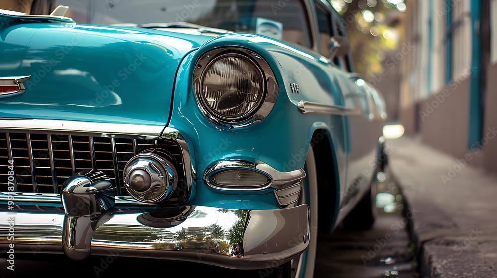 Fototapeta premium old car in the street
