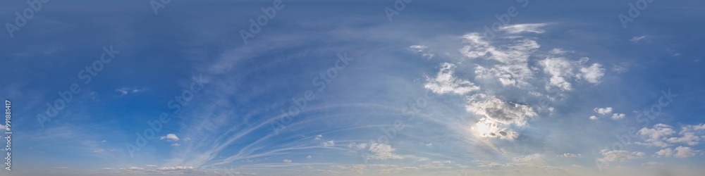 blue sky hdri 360 panorama with white clouds with zenith for use in 3d graphics as sky dome or edit drone shot as sky replacement blue sky hdri 360 panorama with white clouds with zenith for use in 3d graphics as sky dome or edit drone shot as sky replacement