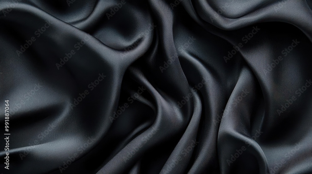 luxurious black silk fabric draped in elegant folds showcasing a mesmerizing interplay of light and shadow with subtle sheen and rich textures creating a sense of opulent mystery luxurious black silk fabric draped in elegant folds showcasing a mesmerizing interplay of light and shadow with subtle sheen and rich textures creating a sense of opulent mystery
