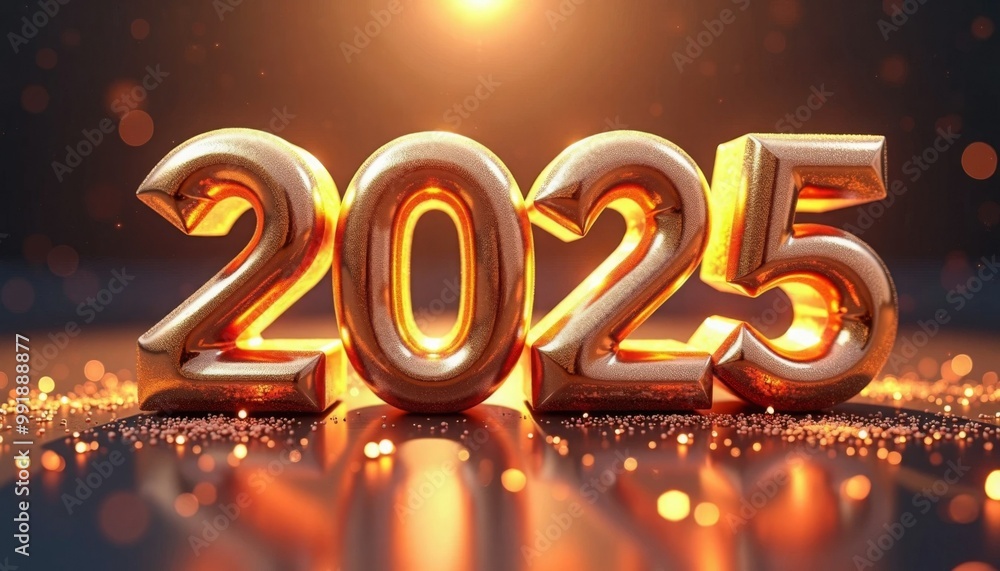Beautiful 2025 Happy New Year banner background with huge 2025 Beautiful 2025 Happy New Year banner background with huge 2025