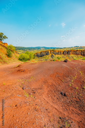 Volcano of Romania. The Racos volcano is the oldest volcano in the region transylvania. Vulcanul Racos photo