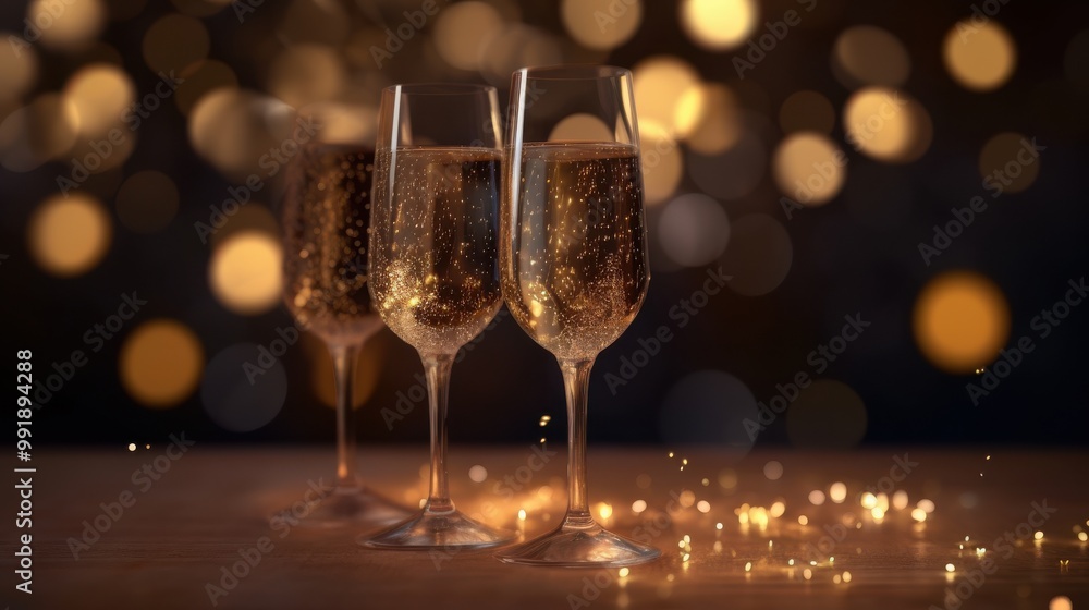celebration with party drinks celebratory champagne glasses with sparklers and bokeh lights background celebration with party drinks celebratory champagne glasses with sparklers and bokeh lights background