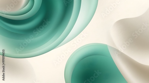 A refreshing Emerald Green gradient with soft, fluid transitions, perfect for nature-inspired designs.