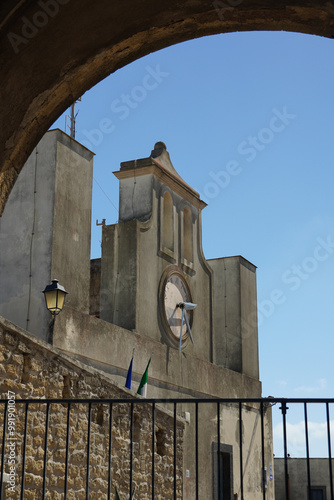 A church on Castel Sant'Elmo, a 14th-century fortress and former prison that is located on top of the vomero hill in Naples. On top op the fortress you will have an amazing  panorama view over Naples. photo