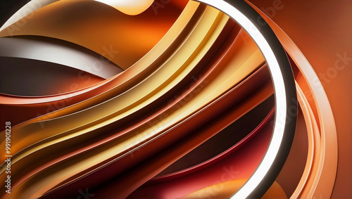 Obraz na płótnie Modern abstract aesthetic background design, autumn colours, art wallpaper, template w salonie