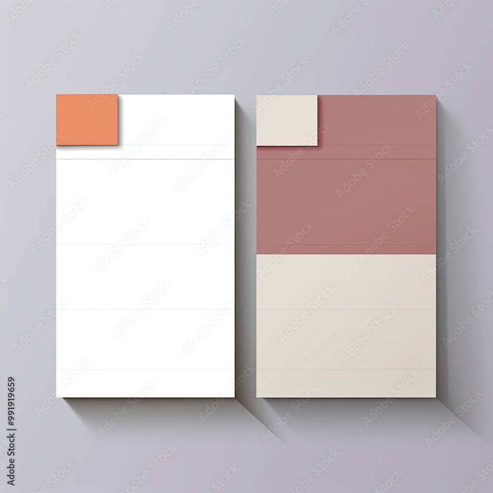 Minimalist Paper Notepad Mockup Design Template