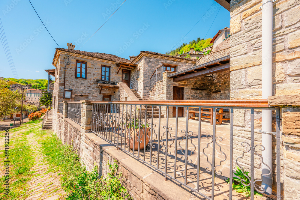Traditionally houses in the mountains village of Kipoi, Zagori, Greece, near vikos george Traditionally houses in the mountains village of Kipoi, Zagori, Greece, near vikos george