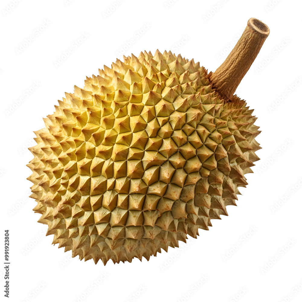 Exotic Fruits - Durian. A whole Durian with its distinctive spiky outer shell, isolated on transparent backdrop. Exotic Fruits - Durian. A whole Durian with its distinctive spiky outer shell, isolated on transparent backdrop.