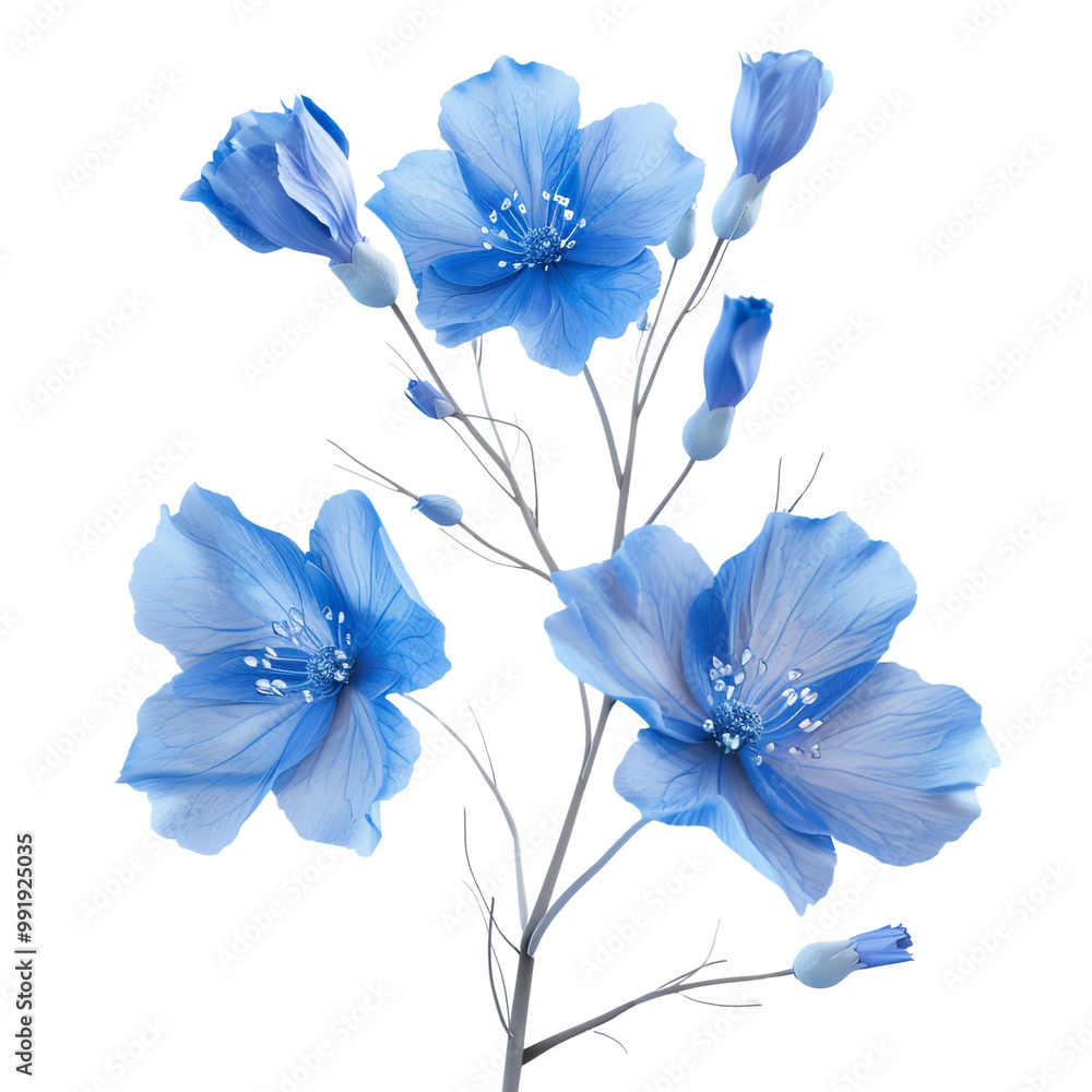 Fototapeta premium Delicate Blue Flowers