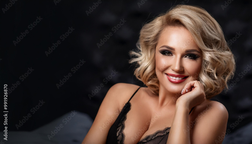 Fototapeta premium Hübsche junge Frau in Dessous