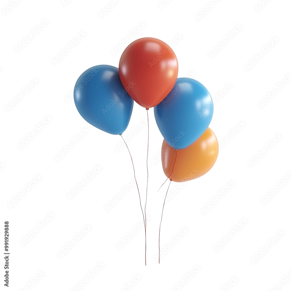 Colorful Balloons Against a Black Background Colorful Balloons Against a Black Background