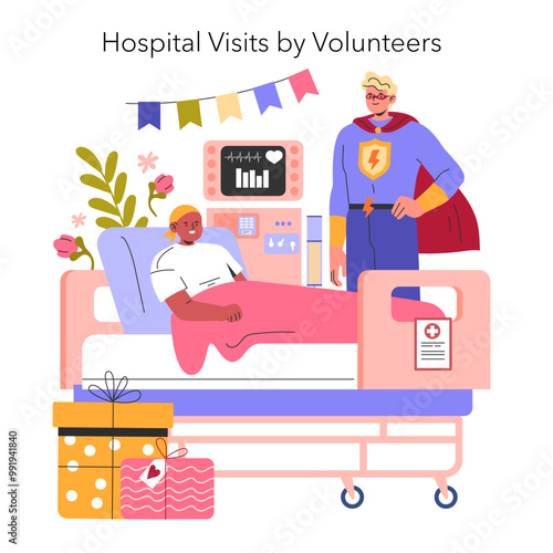 Childhood Cancer Awareness Month. Flat Vector Illustration