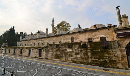 Sokollu Mehmet Pasha Mosque and Complex, located in Luleburgaz, Turkey, was built by Mimar Sinan in the 16th century. photo