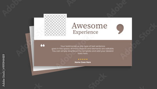 Creative Testimonial Editable Vector template, Empty speech bubbles, What our Clients Say, Quote, Review, Feedback, Infographic Template, Label, editable text box layout, recommendation note